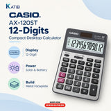 Casio AX-120ST 12-Digits Compact Desktop Calculator (IP) [1Pc]