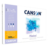 Canson Montval Artist Watercolor Pad A3 12 Sheets 300Gsm [PD][1Pc]