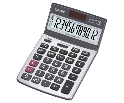 Casio AX-120ST 12-Digits Compact Desktop Calculator [IP][1Pc]