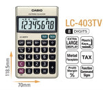 Casio LC-403TV 8-Digits Portable Calculator [IP][1Pc]