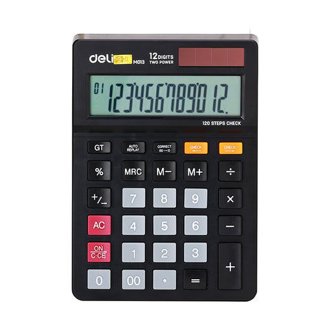 Deli EM01320 12 Digits Desktop Calculator [IP][1Pc]