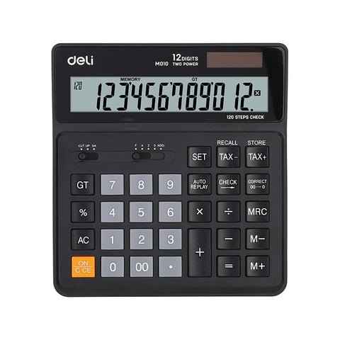 Deli EM01020 12 Digits Desktop Calculator [IP][1Pc]