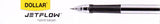 Dollar BP2F Jetflow Hybrid Ballpoint Pen Black [IS][1PC]