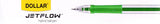 Dollar BP2F Jetflow Hybrid Ballpoint Pen Green [IS][1Box]