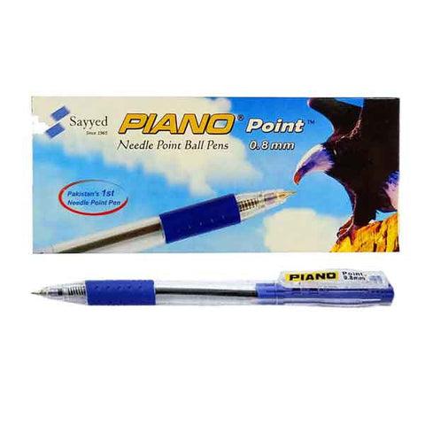 Piano Point 0.8 Ball Pen - Blue [IS][1Box]