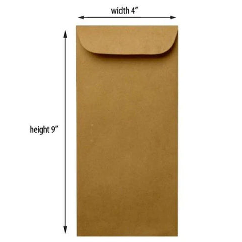 Brown Envelope 9x4 60g [IS][Pack of 50]