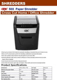 GBC ShredMaster AUTO+ 50X 50-Pages Autofeed Cross-Cut Paper/Card P-4 Shredder [IP]