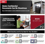 GBC ShredMaster S206 7-Pages Straight-Cut Paper Shredder [IP]