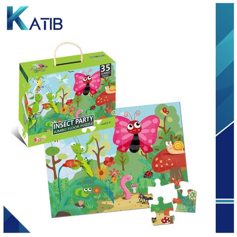Insect Party Jumbo Floor Puzzle 35'Pcs[PD][1Set]