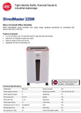 GBC ShredMaster 22SM Micro Cut P-5 Paper/CD/Card Shredder [IP]
