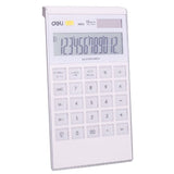 Deli Touch Series EM01211 Acrylic Keys 12-Digits Desktop Calculator [IP][1Pc]