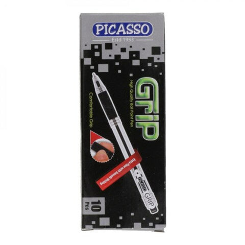 Picasso Grip Ball Pen Black[IS][1Box]