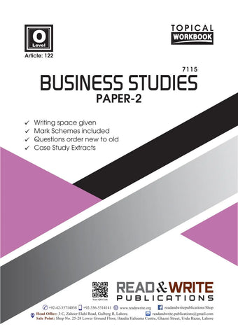 Read & Write O Levels Business Studies P-2 Topical Past Papers 122 [PD]