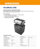 GBC ShredMaster X308 9-Pages Cross Cut Paper P-3 Shredder [IP]