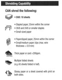 GBC Duo 11-Pages Cross-Cut Paper/CD/Card P-3 Shredder [IP]