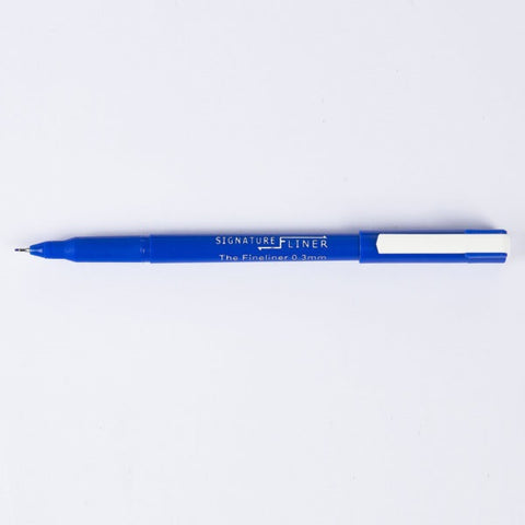 Signature 0.4 mm Blue Fineliner Set of 12 [IS][Pack]