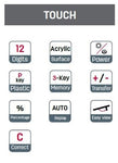 Deli Touch Series EM01211 Acrylic Keys 12-Digits Desktop Calculator [IP][1Pc]