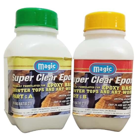 MAGIC® SUPER CLEAR EPOXY Resin Crystal clear 1500 Grams 1KG Resin 500G  Hardener – Tool Station Pakistan (PVT) Limited