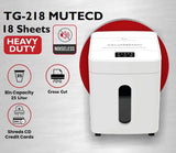 Target TG-218 Mute CD 18-Pages Cross-Cut Paper/Card/CD Heavy Duty P-4 Shredder [IP]