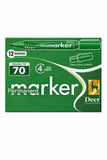 Deer M70 Permanent Marker Green (PD.) [1Box]