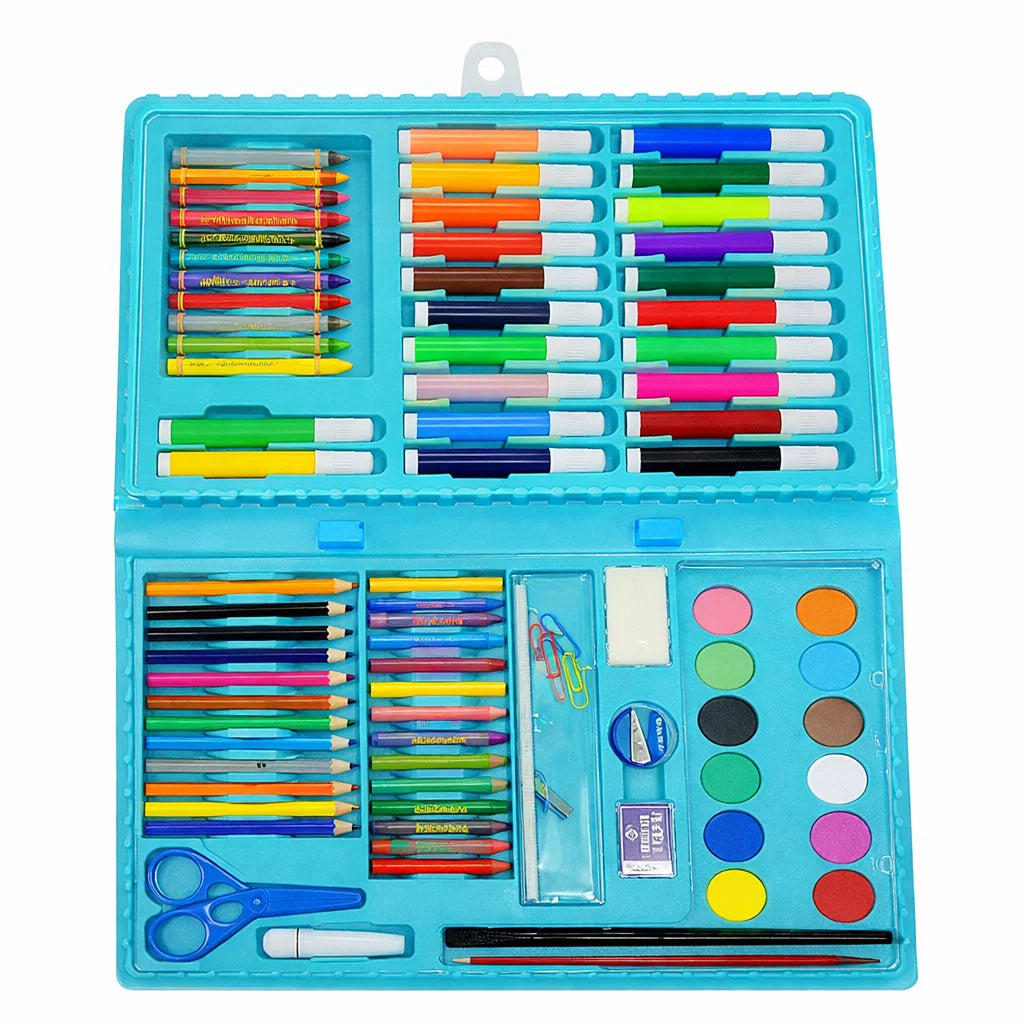 86 pieces Multi Colouring Set with button box Colouring Kit Cars Chara ...