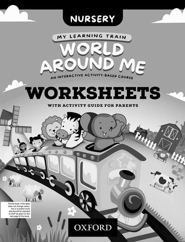 My Learning Train: World Around Me Nursery Worksheets Booklet [IS]