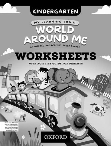 My Learning Train: World Around Me Kindergarten Worksheets Booklet [IS]