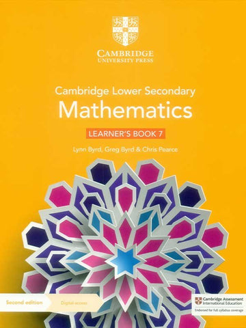 CAMBRIDGE LOWER SECONDARY MATHEMATICS LEARNER BOOK 7 WITH DIGITAL ACCESS (1 YEAR)