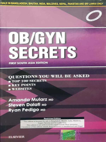 OBSTETRICS & GYNECOLOGY SECRETS (FIRST SOUTH ASIA EDITION)