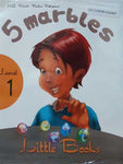 LITTLE BOOKS LEVEL-1: 5 MARBLES W/CD