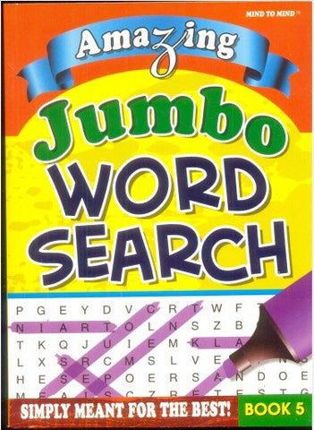 AMAZING JUMBO WORD SEARCH BOOK 5