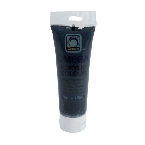Omega Acrylic Tube 75ml Lvory Black [PD][1Pc]