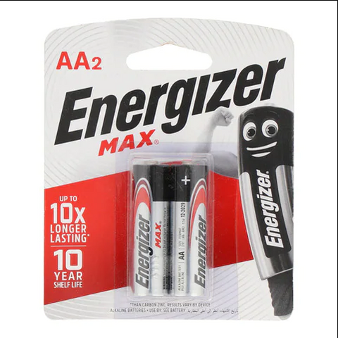 Energizer AA2 1.5v Batteries [IP][Pack of 2]