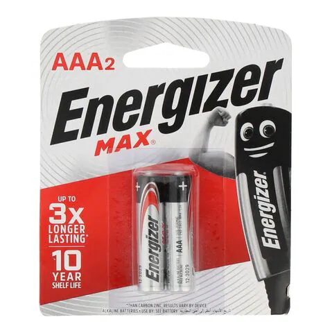 Energizer AAA2 1.5v Batteries [IP][Pack of 2]