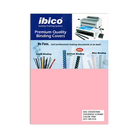IBICO Binding Dull Sheet A4 25 MM Light Pink [IP][1Pack]