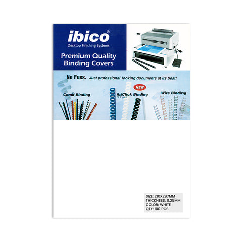 IBICO Binding Sheet A4 25 MM  White [IP][1Pack]