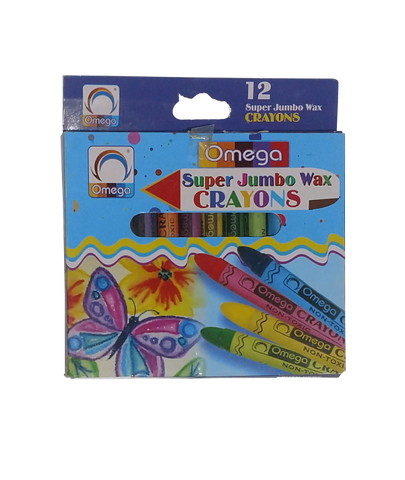 Omega Crayons Super Jumbo Wax [IP][12Pcs Pack]